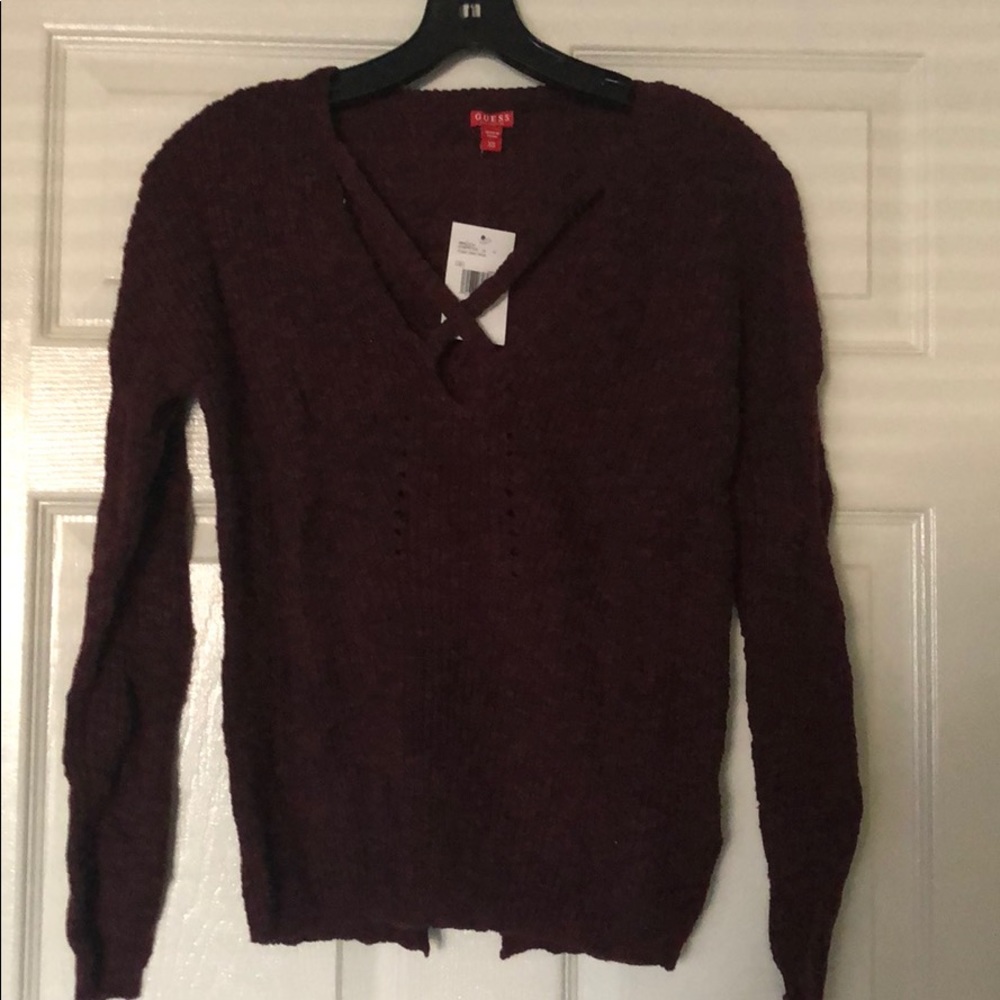 Burgundy red sweater! New!!